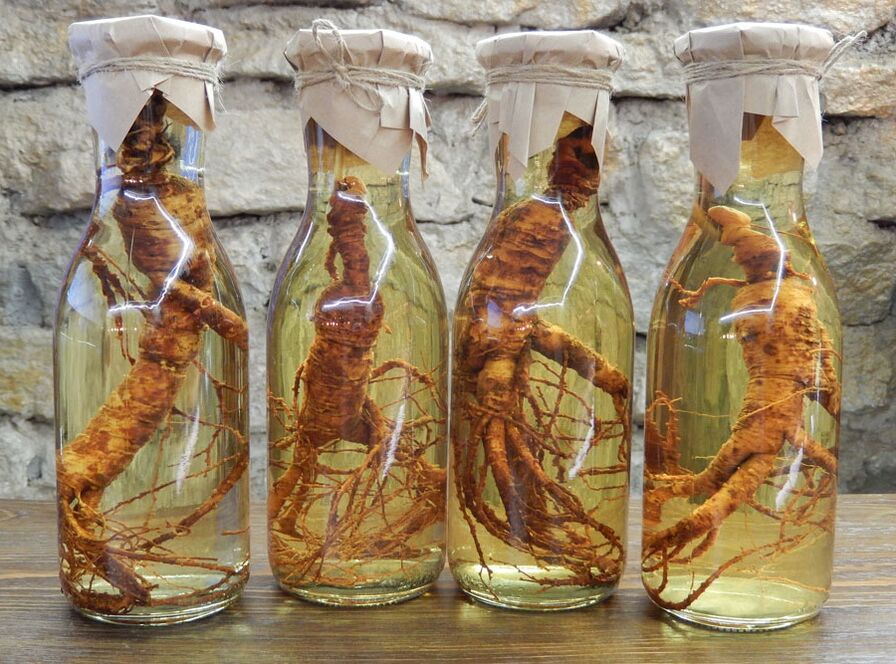 Die Einnahme von Ginseng-Tinktur hilft, die Eichel zu vergrößern.