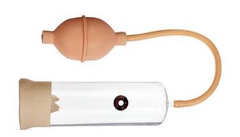 Luftpumpe ein klassisches Gerät für das Peniswachstum. 